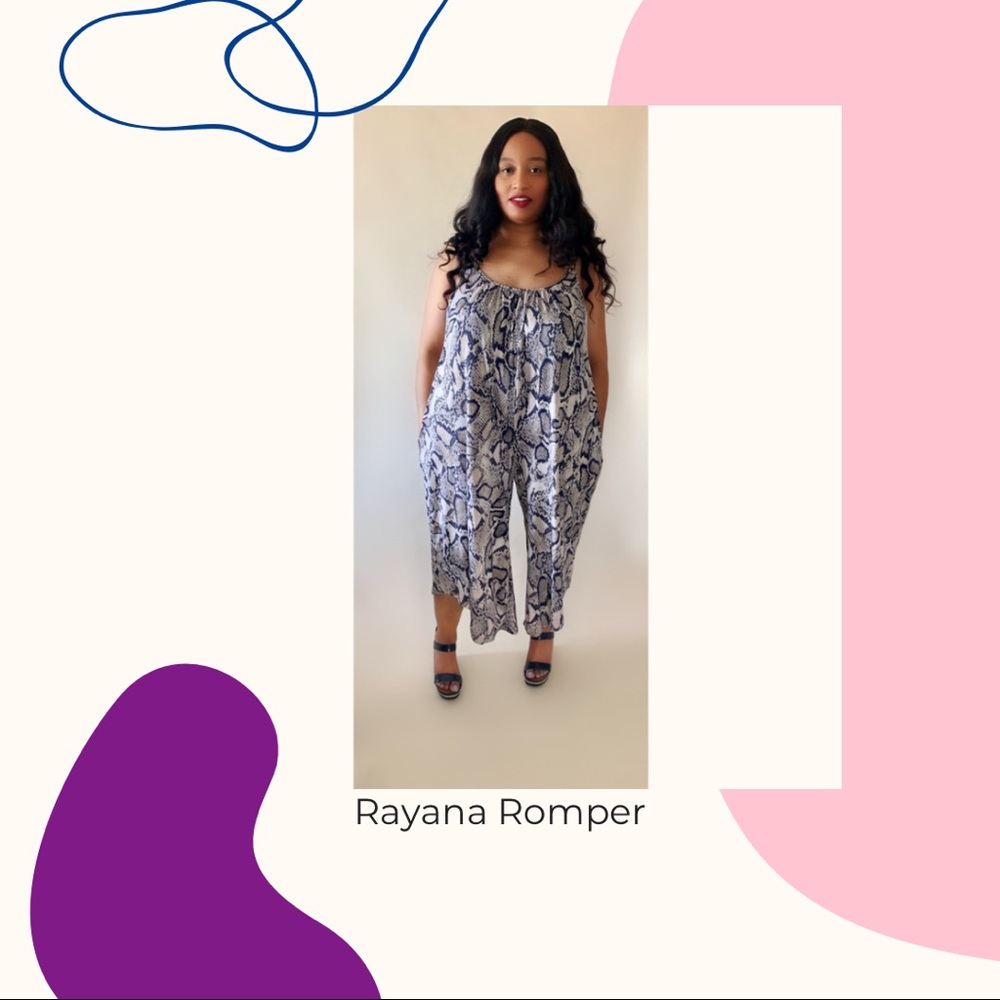 Snake Print Pattern Jumpsuit